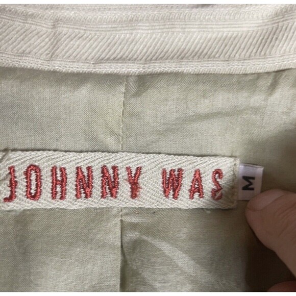 Johnny Was Embroidery Cotton Blazer Sz M - Picture 8 of 9